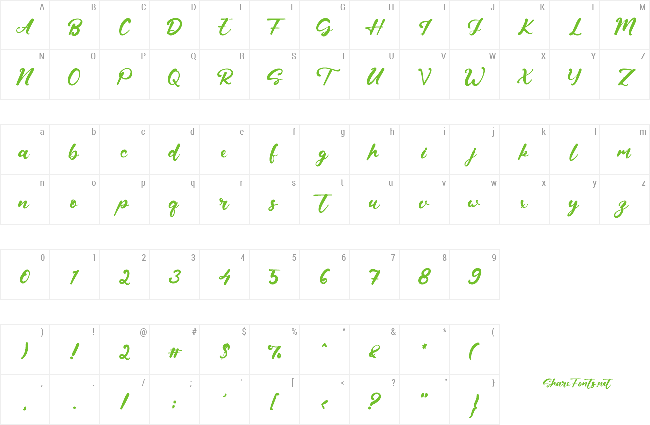 Font Luke Osmond preview